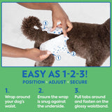 Pet Care Disposable Male Dog Diapers | Absorbent Male Wraps with Leak Proof Fit | Extra-Small/Small, 32 Count
