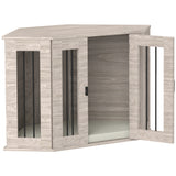 Dog Crate Furniture End Table, Dog Cage with Cushion - Grey