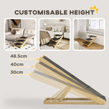 Adjustable Dog Steps 4-Step Dog Ramp W/ Non-Slip Surface, for Large Dogs