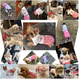 Pet Dog Sweaters Classic Knitwear Turtleneck Winter Warm Puppy Clothing Cute Strawberry and Heart Doggie Sweater (Pink, Small) | Cute Strawberry Pattern, Lightweight & Warm Knitted Winter Sweater, Cold Weather Coat, Great for Daily Wear, Easy on & Off