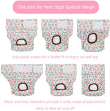 Dog Diapers Female Washable Small Medium Large 3 Pack Reusable Doggie Diapers Puppy Period Pants for Doggy Heat Cycle Peeing