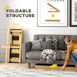 Adjustable Dog Steps 4-Step Dog Ramp W/ Non-Slip Surface, for Large Dogs