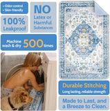 Washable Pee Pads for Dogs 2 Pack Reusable Puppy Training Pads 24"X18" Super Absorbent Waterproof Dog Training Pads, Non-Slip Potty Pads Whelping Pads Litter Mat Pet Supplies Blue