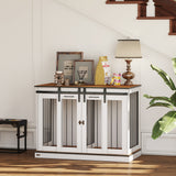 Dog Crate Furniture for Large Dog, Double Dog Cage for Small Dogs W/ Divider