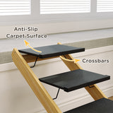 Adjustable Dog Steps 4-Step Dog Ramp W/ Non-Slip Surface, for Large Dogs