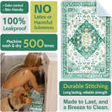 Washable Pee Pads for Dogs 2 Pack Reusable Puppy Training Pads 36"X36" Super Absorbent Waterproof Dog Training Pads, Non-Slip Potty Pads Whelping Pads Litter Mat Pet Supplies - Green Medallion