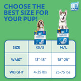 Pet Care Disposable Male Dog Diapers | Absorbent Male Wraps with Leak Proof Fit | Extra-Small/Small, 32 Count
