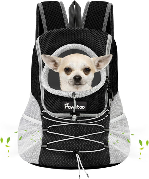 Pet Dog Front Carrier Backpack,Ventilated Mesh back pack with Adjustable straps,storage pockets.
