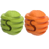 Indestructible Dog Toys Dog Chew Toy Treat Dispenser Interactive Pet Orange Toy