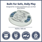 Slide & Feed Dog Activity Interactive Toy, Level 1 Food Puzzle Game, Brain Teasing Treat Dispenser, IQ and Mental Development Toy for Smart Dogs, Enrichment Toy for Boredom Busting