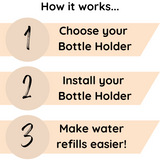 Cage Mounting Kit For Water Bottle Holder - Pastel Pink