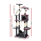 NNEDSZ Cat Tree 171cm Trees Scratching Post Scratcher Tower Condo House Furniture Wood-1