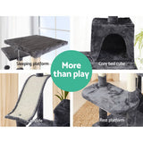 NNEDSZ Cat Tree 171cm Trees Scratching Post Scratcher Tower Condo House Furniture Wood-4