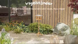 Bird Stand Feeder Table Feeding Station Garden Wood Coop Parrot Nesting Stand