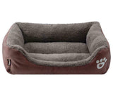 Dog Bed Cat Beds Soft Washable Fleece Puppy Cushion Warm Pet Basket Large Dog