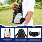 Pet Dog Front Carrier Backpack,Ventilated Mesh Puppy Back Pack | with Adjustable Straps,Storage Pockets,For Travel Hiking Cycling Outdoor Adventures,Black + Grey,S