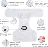 Dog Diapers Female Washable Small Medium Large 3 Pack Reusable Doggie Diapers Puppy Period Pants for Doggy Heat Cycle Peeing