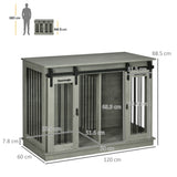 Dog Crate Furniture for Large Dog, Double Dog Cage for Small Dogs W/ Divider