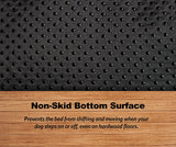 Intermediate Quiettime Deluxe Gray Ombré Swirl Plush Pet Bed, Machine Washable, Non-Skid Bottom, Soft Crate Mat for 36-Inch Crates