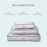 Jonathan Adler Now House for Pets Grey Diamond Cushion Dog Bed, Small Dog Bed, Machine Washable, Cotton/Poly Blend, 17X22X5 Inches