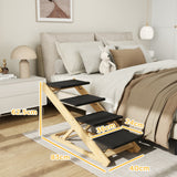 Adjustable Dog Steps 4-Step Dog Ramp W/ Non-Slip Surface, for Large Dogs